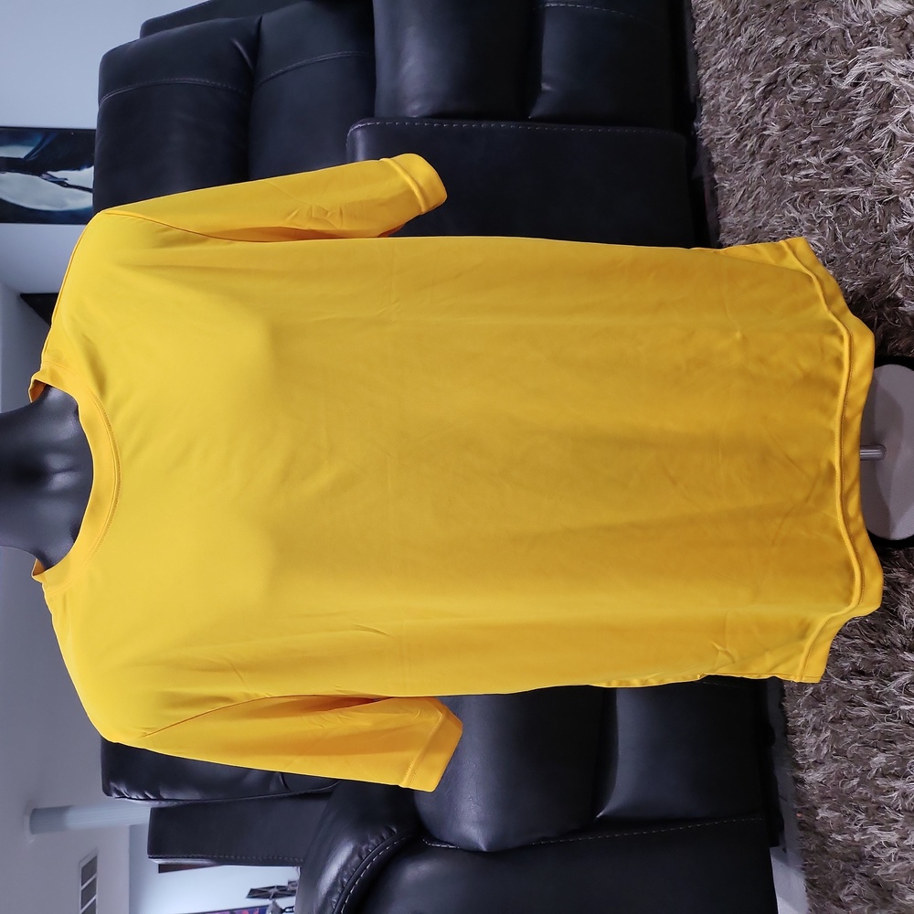 Yellow-Gold Active Athletic T-Shirt